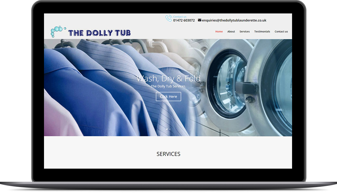 Dolly Tub Laundrette Redsquare Online Marketing and site Design